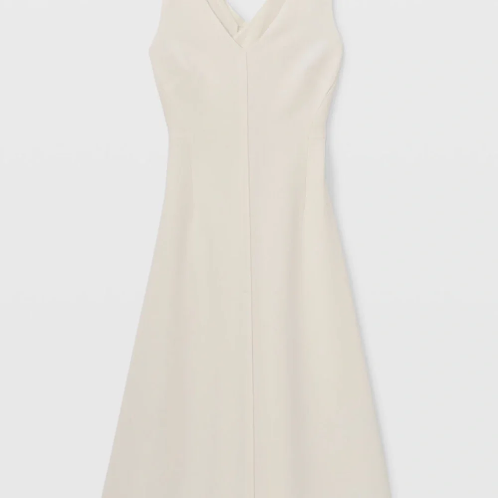 Club Monaco V-Neck Sleeveless Midi Dress - White, Size 4 - Picture 3 of 7